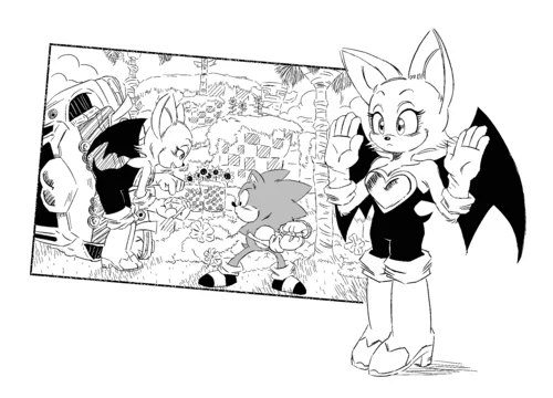 image from AshofOurTime's Sonic and Dragon Ball crossover art